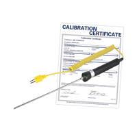 Sonde thermocouple &agrave; immersion avec certificat de calibration, 600 °C (1112°F) Temp. max. WestPier