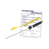 Sonde thermocouple &agrave; pointe d'aiguille avec certificat de calibration, 600 °C (1112°F) Temp. max. WestPier