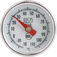 1" Dial Thermometer Celsius Only with Calibration Sleeve, Contact, Analogue, 0.4-230°F (-18-110°C) IC665 | WestPier