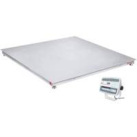 DEFENDER 5000 Washdown Floor Scale, 2500 lbs. Capacity, 48" W x 48" L WestPier