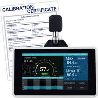 Desktop/Wall Mount Sound Level Meter with Calibration Certificate, 30 - 130 dB Measuring Range WestPier