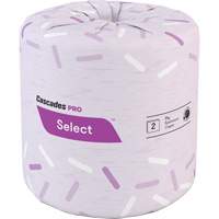 Papier hygi&eacute;nique Pro Select, 2 Pli, 500 Feuilles/Rouleu, Blanc WestPier