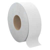 Pro Select&reg; Toilet Paper, Jumbo Roll, 1 Ply, 2000' Length, White WestPier