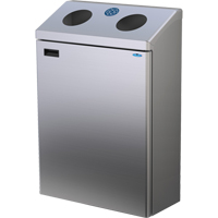 Station de recyclage murale, Vrac, Acier inoxydable, 29 gal. WestPier
