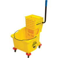 Mop Bucket and Wringer, Side Press, 9.5 US Gal.(38 Quart), Yellow JG811 | WestPier