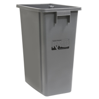 Bac &agrave; d&eacute;chets et de recyclage, Plastique, 16 gal. US WestPier