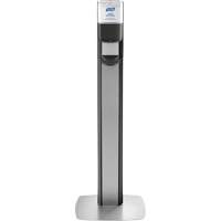 Messenger™ ES6 Silver Panel Floor Stand with Dispenser JK507 | WestPier
