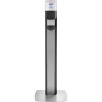 Messenger™ ES8 Silver Panel Floor Stand with Dispenser JK514 | WestPier