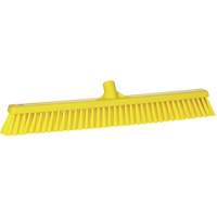 Balai-brosse &agrave; soies combin&eacute;es, Crins Cors&eacute;/Fin, 24", Polyester, Jaune WestPier