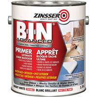B-I-N&reg; Advanced Synthetic Shellac Based Primer, 3.78 L, Gallon, Tintable Bright White WestPier
