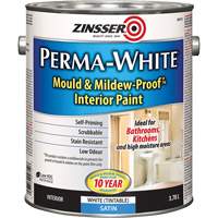 Perma-White&reg; Mold & Mildew-Proof Interior Paint, 3.78 L, Gallon, White WestPier