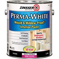 Perma-White&reg; Mold & Mildew-Proof Interior Paint, 3.78 L, Gallon, White WestPier