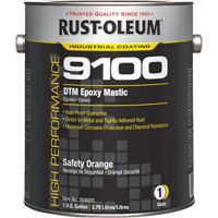 9100 System DTM Epoxy Mastic Base, Safety Orange, Gallon WestPier