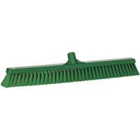 Small Particle Push Broom Head, Fine Bristles, 24", Polyester, Green WestPier