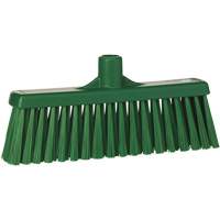 Upright Broom Head, Medium Bristles, 12", Polyester, Green WestPier