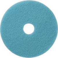 Luster Lite Floor Pads, 19", Burnishing, Light Blue WestPier