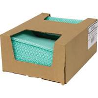 SaniWorks&reg; Choice Counter Cloths, Green/White WestPier
