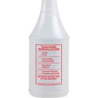 Round Spray Bottle with WHMIS Label, 24 oz. WestPier