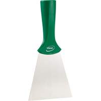 Grattoir en acier inoxydable avec poign&eacute;e montable sur manche, Vert, 4" la x 8" lo WestPier