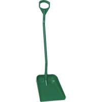 Ergonomic Large Blade Shovel, 51" Length, Plastic, Green WestPier