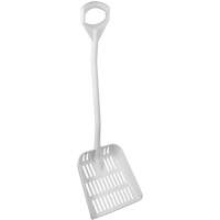Ergonomic Large Sieve Shovel, 45" Length, Plastic, White WestPier