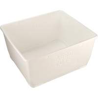 Aero-Tote Tub with Drain Plug, Plastic, White WestPier