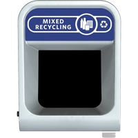 Conteneur pour d&eacute;chets de recyclage m&eacute;lang&eacute;s Configure, Vrac, Acier, 45 gal. US WestPier