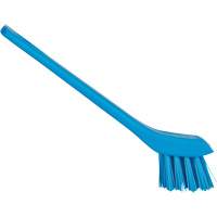 Brush with Scraping Edge, Stiff Bristles, 6" Long, Blue WestPier