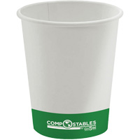 Single Wall Hot/Cold Compostable Paper Cups, 8 oz., Multi-Colour JP927 | WestPier