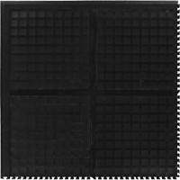 Hog Heaven III Comfort Modular Centre Tile, Corrugated, 3' x 3' x 3/4", Black, Nitrile WestPier