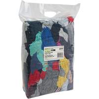 Chiffons fabriqués à partir de matériaux recyclés, Coton, Mélange de couleurs, 10 lb JQ107 | WestPier