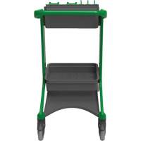 HyGo Mobile Cleaning Station, 30.7" x 20.9" x 40.6", Plastic/Stainless Steel, Green JQ263 | WestPier