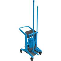 HyGo Mobile Cleaning Station, 30.7" x 20.9" x 40.6", Plastic/Stainless Steel, Blue JQ264 | WestPier