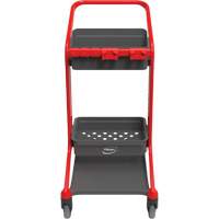 HyGo Mobile Cleaning Station, 30.7" x 20.9" x 40.6", Plastic/Stainless Steel, Red JQ265 | WestPier
