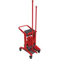 HyGo Mobile Cleaning Station, 30.7" x 20.9" x 40.6", Plastic/Stainless Steel, Red JQ265 | WestPier