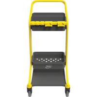 HyGo Mobile Cleaning Station, 30.7" x 20.9" x 40.6", Plastic/Stainless Steel, Yellow JQ267 | WestPier