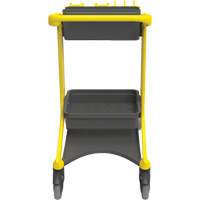 HyGo Mobile Cleaning Station, 30.7" x 20.9" x 40.6", Plastic/Stainless Steel, Yellow JQ267 | WestPier