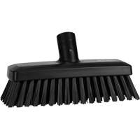 Compact Wall/Deck Broom, Stiff Bristles, 8-9/10", Polyester/Polypropylene, Black WestPier