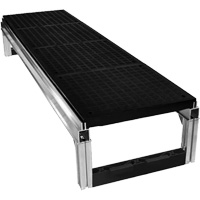 FOUNDATION Smooth Modular Aluminum Work Platform Kit, 18" W x 72" D, 400 lbs. Capacity, All-Welded WestPier