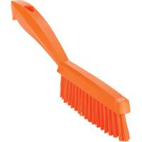 Narrow Hand Brush with Short Handle, Extra Stiff Bristles, 11-4/5" Long, Orange WestPier