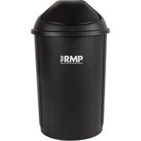 Half-Round Garbage Bin with Lid, Polyethylene, 21 US gal. WestPier