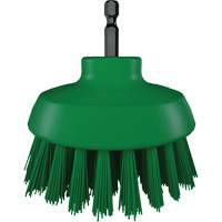 HyDrive Round Drill Brush, Extra Stiff Bristles, 3-1/10" Long, Green WestPier