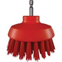 HyDrive Round Drill Brush, Extra Stiff Bristles, 3-1/10" Long, Red WestPier