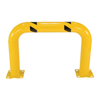 Garde-corps &agrave; profil &eacute;lev&eacute; pour machines, 3' la x 2' h, Jaune WestPier