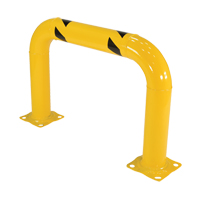 Garde-corps &agrave; profil &eacute;lev&eacute; pour machines, 3' la x 2' h, Jaune WestPier