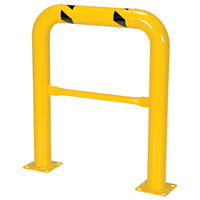 Garde-corps &agrave; profil &eacute;lev&eacute; pour machines, 3' la x 3,5' h, Jaune WestPier