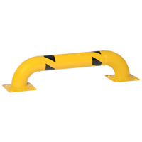 Garde-corps &agrave; profil bas pour rayonnages, 3' la x 0,75' h, Jaune WestPier