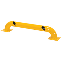 Garde-corps &agrave; profil bas pour rayonnages, 4' la x 0,75' h, Jaune WestPier