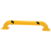 Garde-corps &agrave; profil bas pour rayonnages, 4' la x 0,75' h, Jaune WestPier