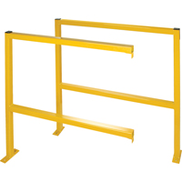 Perimeter Guards - Tubular Style, 48" W x 49-1/2" H, Yellow WestPier